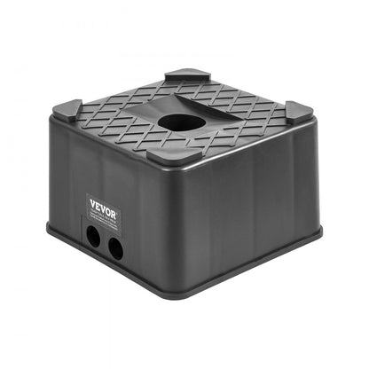 Trailer Jack Block, 6" High Heavy Duty RV Leveling Block with 6000 lbs Capacity, RV Jack Stand, Motorcycle Stand, Stool,