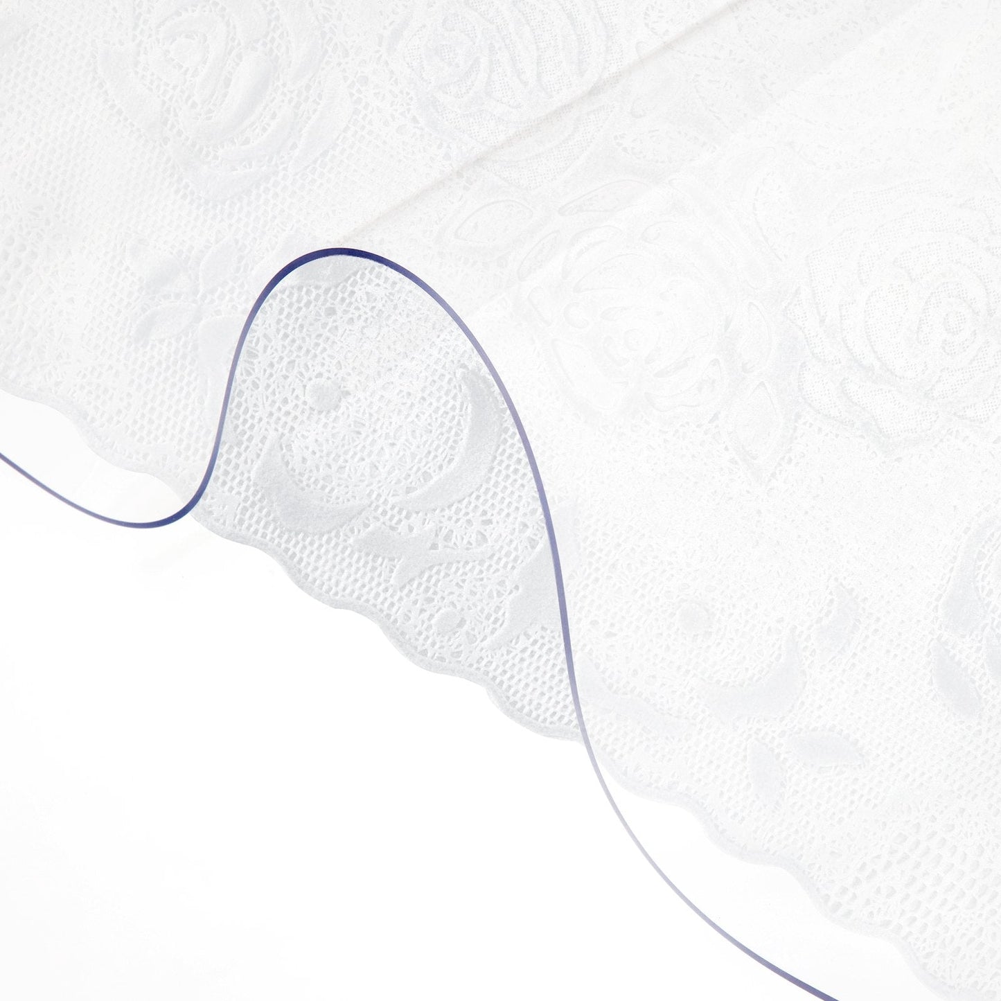Clear PVC Table Protector, 0.9 x 1.5 m Rectangle, 1.5 mm Thick, Waterproof Mat