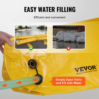VEVOR Flood Barriers, Sandbag Alternative Flood Bags 4 Pack,  Flood Barrier for