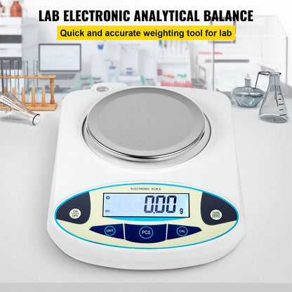 Digital Lab Precision Scale 500g x 0.01g with LCD Display and Wide Usage