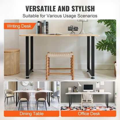VEVOR 711.2MM Adjustable Furniture Legs, Square Reinforced Steel Office Table legs