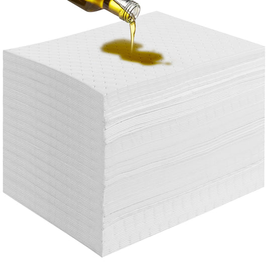 VEVOR Spill Absorbent Pads, Oil Absorbing Mat Absorbs up 20 Gal, 15" L x20" W Polypropylene