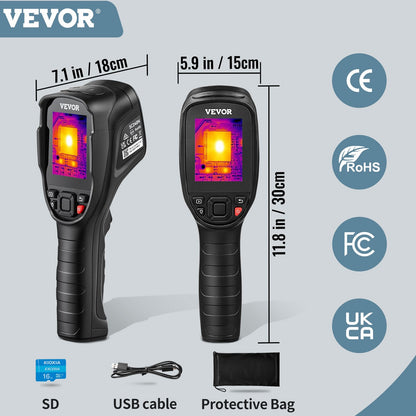 Infrared Thermal Camera with 240x180 Resolution, 2.8" Display, 4 Color Modes