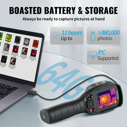 Infrared Thermal Camera 2MP, 240x180 Resolution, Waterproof, 11h Battery Life