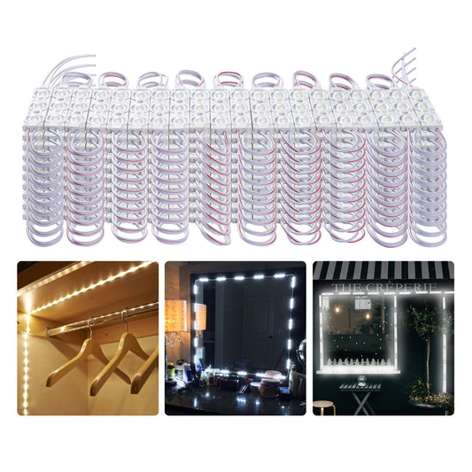 VEVOR 200PCS LED Storefront Lights, 103 ft DC 12V, LED Module Lights, 2835 SMD 3-LED