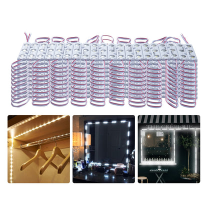 VEVOR 200PCS LED Storefront Lights, 108 ft DC 12V, LED Module Lights, 5730 SMD 3-LED