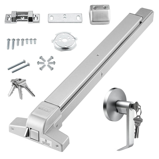 VEVOR Push Bar Door Locks, Carbon Steel Panic Bars for Exit Doors, with Exterior