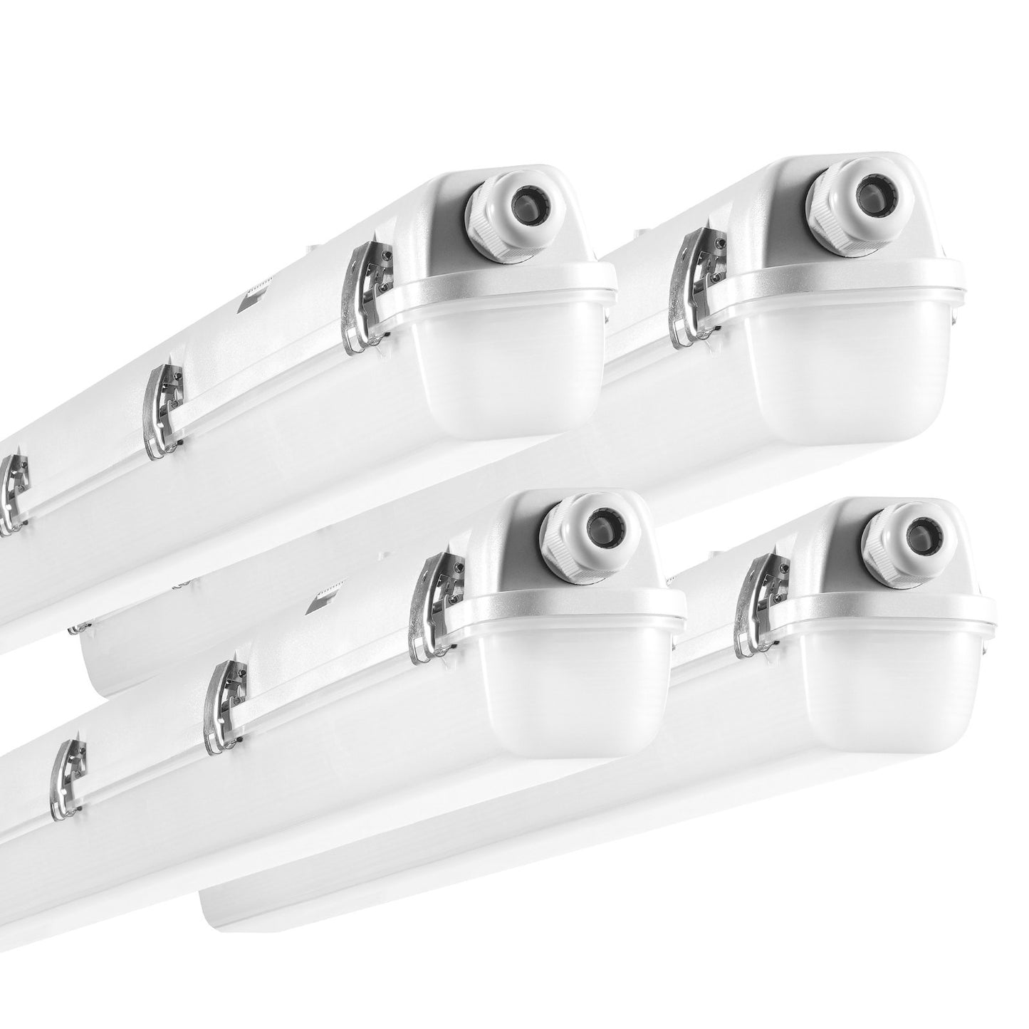 VEVOR 4FT LED Vapor Tight Light, 60W, 7400LM Vapor Proof Light Fixture with 5000K