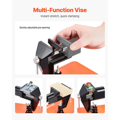 VEVOR Magnetic Helping Hands Soldering Station Vice Magnifying Lamp 4 PCB Holder
