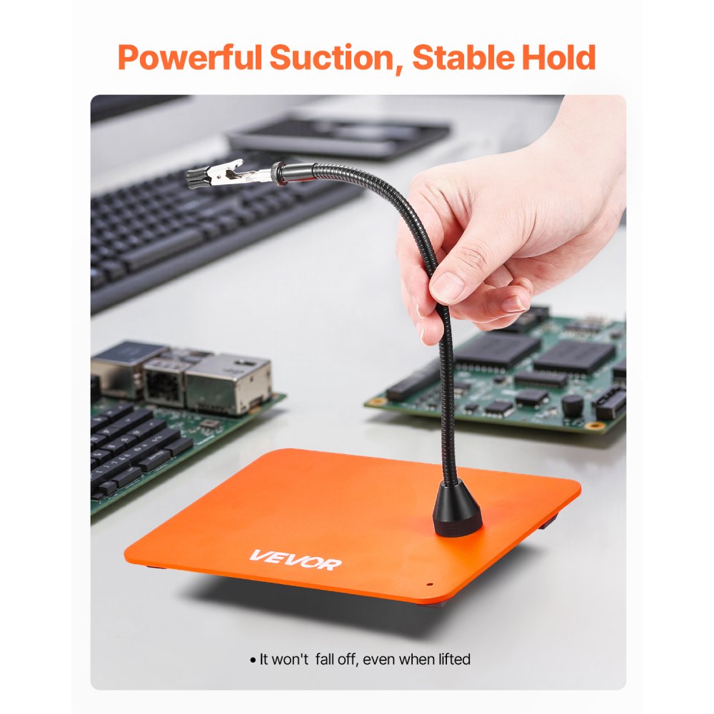 VEVOR Magnetic Helping Hands Soldering Station 4 Flexible Arms Alligator Clips