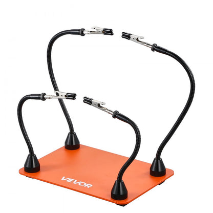 VEVOR Magnetic Helping Hands Soldering Station 4 Flexible Arms Alligator Clips