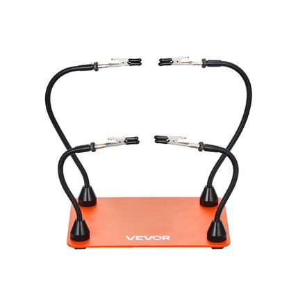 VEVOR Magnetic Helping Hands Soldering Station 4 Flexible Arms Alligator Clips