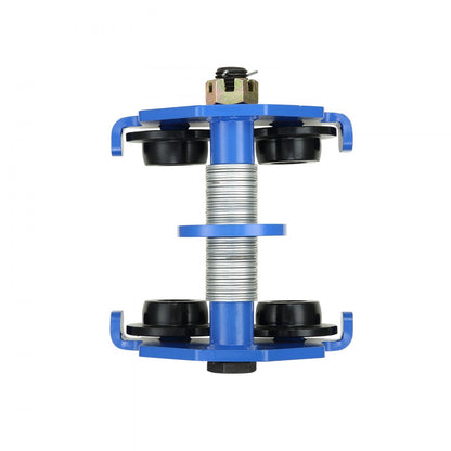 Manual Trolley, 1 Ton Load Capacity, Push Beam Trolley with Dual Wheels, Adjustable for I-Beam Flange Width 63.5 mm to 1