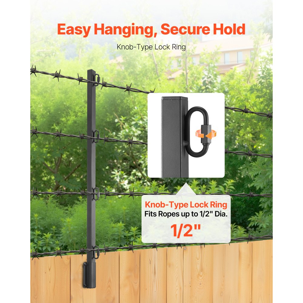 Fence Extender 12Packs 815 mm Surface Mounted Fence Height Extension Arms