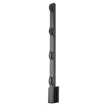 Fence Post Extender, 8 Packs 605 mm Barbed Wire Arm, Sturdy Steel Fence Height Extender, Flat or Surface Mounted Barbed Wire Extension Arms, Protect Privacy and Prevent Pets Jumping Off