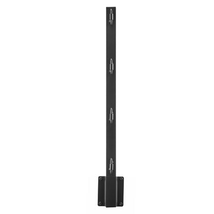 Fence Post Extender, 8 Packs 605 mm Barbed Wire Arm, Sturdy Steel Fence Height Extender, Flat or Surface Mounted Barbed Wire Extension Arms, Protect Privacy and Prevent Pets Jumping Off