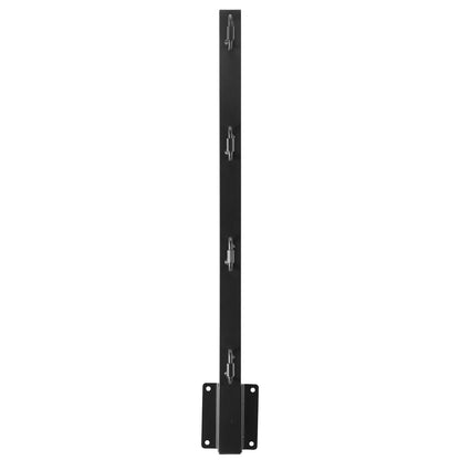 Fence Post Extender, 8 Packs 605 mm Barbed Wire Arm, Sturdy Steel Fence Height Extender, Flat or Surface Mounted Barbed Wire Extension Arms, Protect Privacy and Prevent Pets Jumping Off