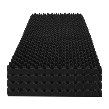 VEVOR Acoustic Foam Panels 4 Pack 48 x 24 x 2 in for Studio Wall and Ceiling