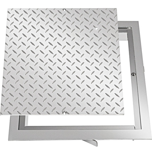 VEVOR Recessed Manhole Cover 50 x 50 cm Clear Opening, Galvanized Steel Drain Cover
