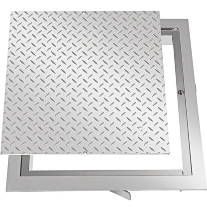VEVOR Recessed Manhole Cover 60 x 60 cm Clear Opening, Galvanized Steel Drain Cover