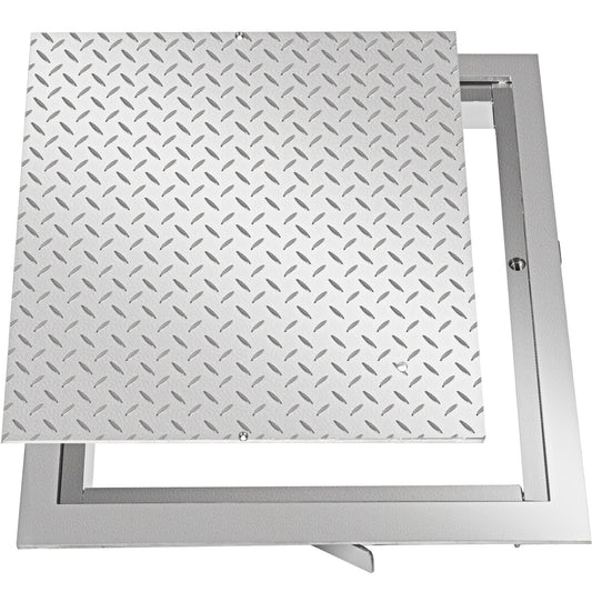 VEVOR Recessed Manhole Cover 60 x 60 cm Clear Opening, Galvanized Steel Drain Cover