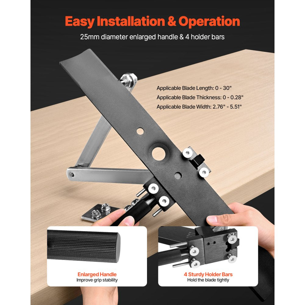 VEVOR Lawn Mower Blade Sharpener with Blade Balancer 15° to 45° Adjustable