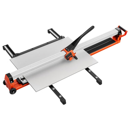 1600 mm Manual Tile Cutter, Upgraded Rail and Sliding Head, Precision Alignment Guide, Tungsten Carbide Cutting Wheel, Support Legs with Swivel Wheels, for DIY Pros, Ceramic, Floor & Wall Tiles