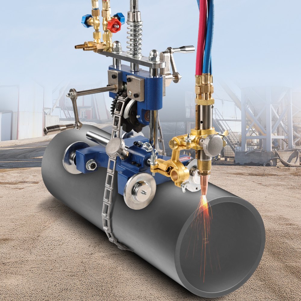 VEVOR CG2-11Y Manual Gas Pipe Cutting Machine 5-50.8 mm Pipe 0°-45° Portable