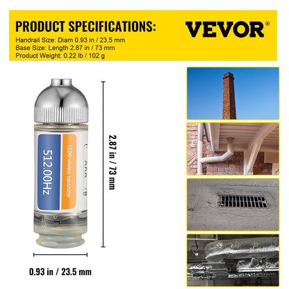 Sonde Locator 512Hz Frequency, Rigid Drain Detector with 0.2m and 0.36m Connectors
