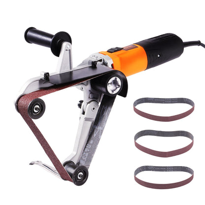 VEVOR Pipe Tube Polisher Sander, 1300W Pipe Belt Sander with 6 Variable Speeds 1100-3200rpm,