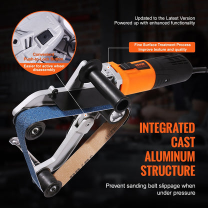 1300W Tube Polisher with 6 Speeds, Includes 50 Sanding Belts, 5.3 kg Weight