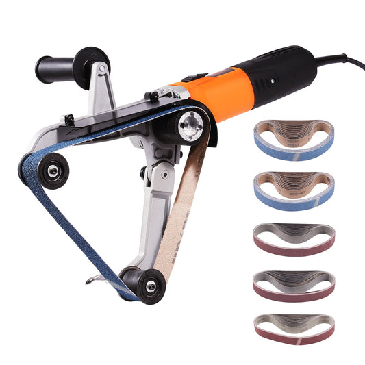 VEVOR Pipe Tube Polisher Sander, 1300W Pipe Belt Sander with 6 Variable Speeds 1100-3200rpm,