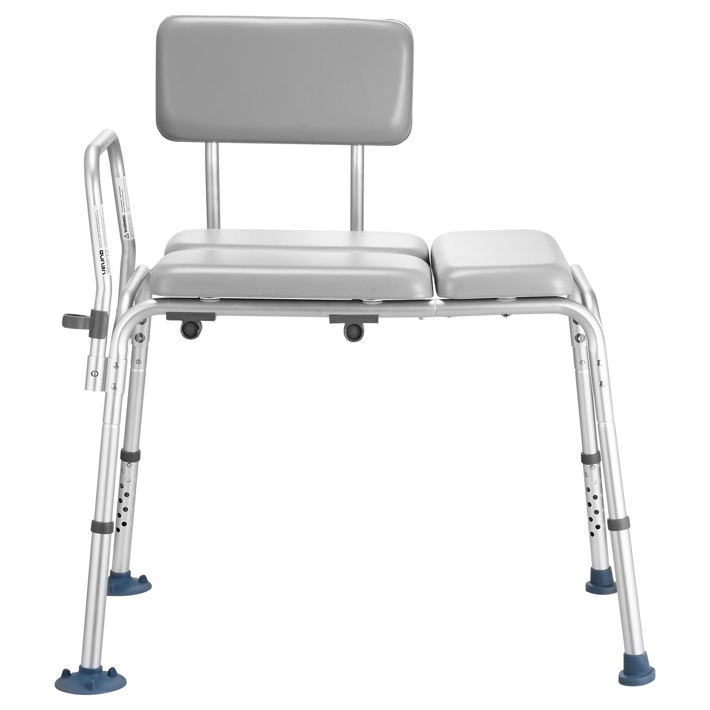 Tub Transfer Bench for Bathtub, 227 kg Weight Capacity Heavy Duty Shower Chair with Arm and Backrest, Height Adjustable Bathroom Shower Bench Bath Seat for Adults, Seniors, Elderly and Disabled