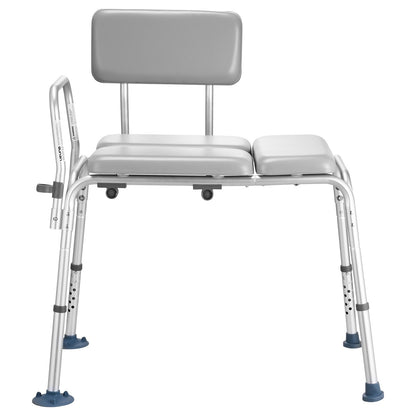 Tub Transfer Bench for Bathtub, 227 kg Weight Capacity Heavy Duty Shower Chair with Arm and Backrest, Height Adjustable Bathroom Shower Bench Bath Seat for Adults, Seniors, Elderly and Disabled