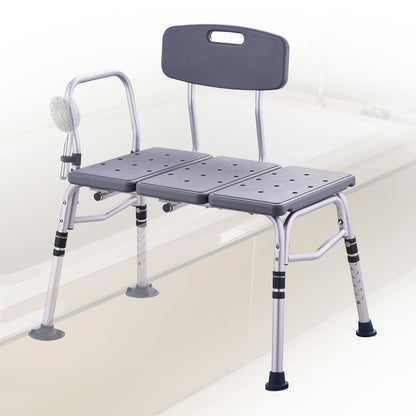 VEVOR Tub Transfer Bench for Bathtub, Adjustable Shower Seats , Lightweight