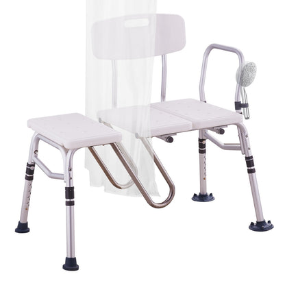 Adjustable Bath Transfer Bench for Seniors, 180 kg Capacity, 0.92m Height