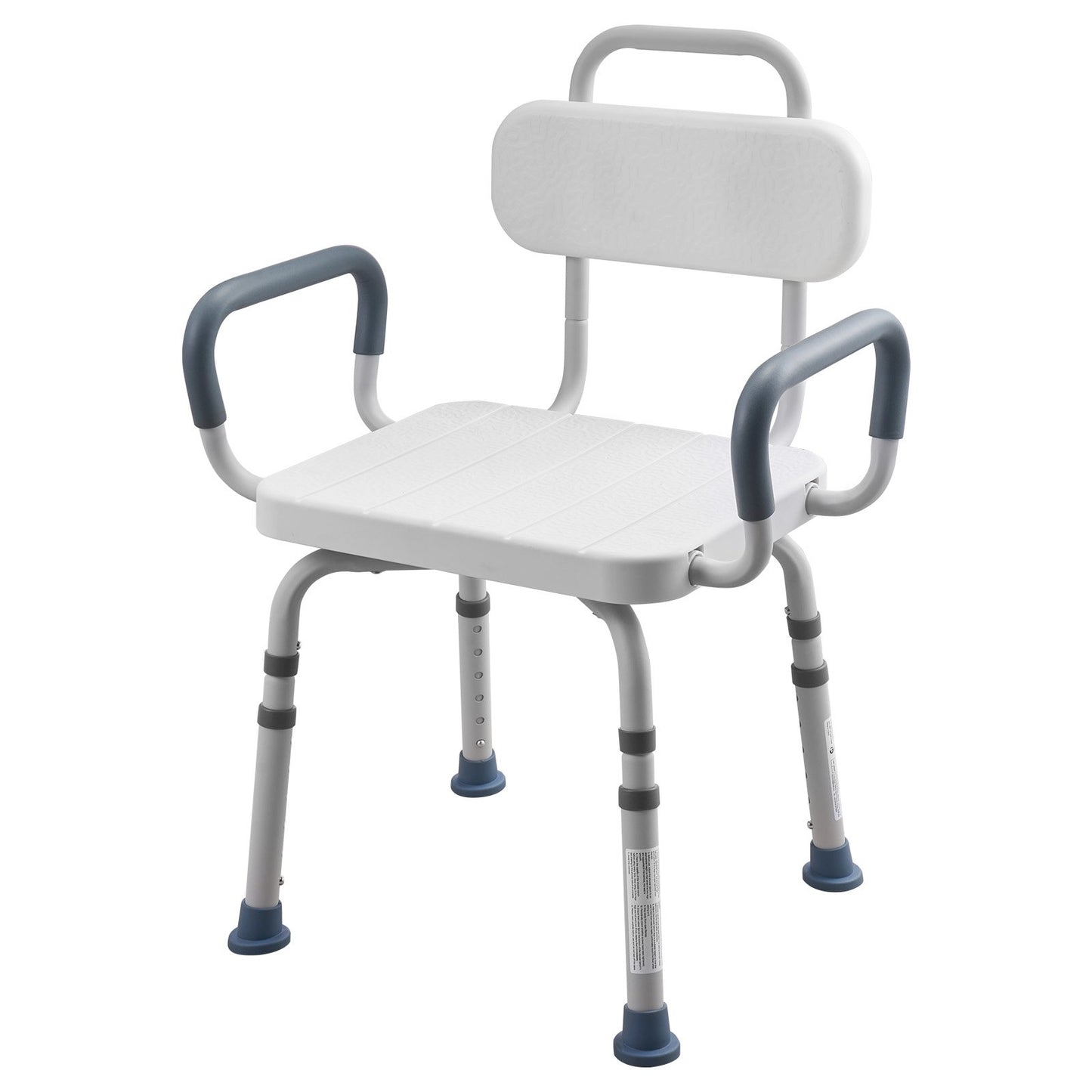 Swivel Shower Chair with Arms and Back, 180 kg Load Heavy Duty Bench Seat for Inside Shower Stall and Bathtub, Height Adjustable Bathroom Bath Tub Seat for Adults, Seniors, Elderly and Disabled