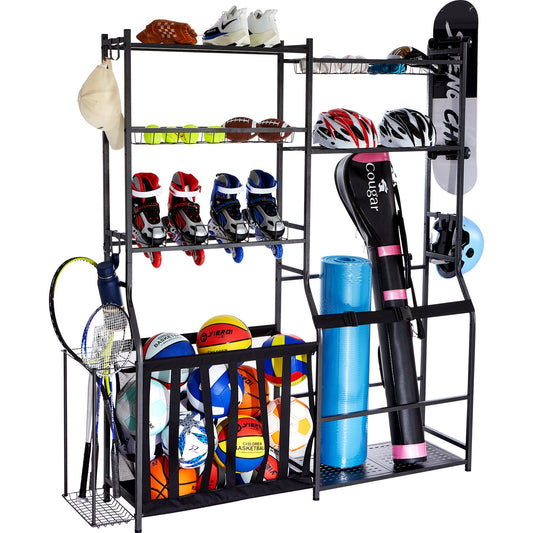 VEVOR Golf Storage Garage Organizer, 2 Golf Bag Storage Stand Holder and Other Sports
