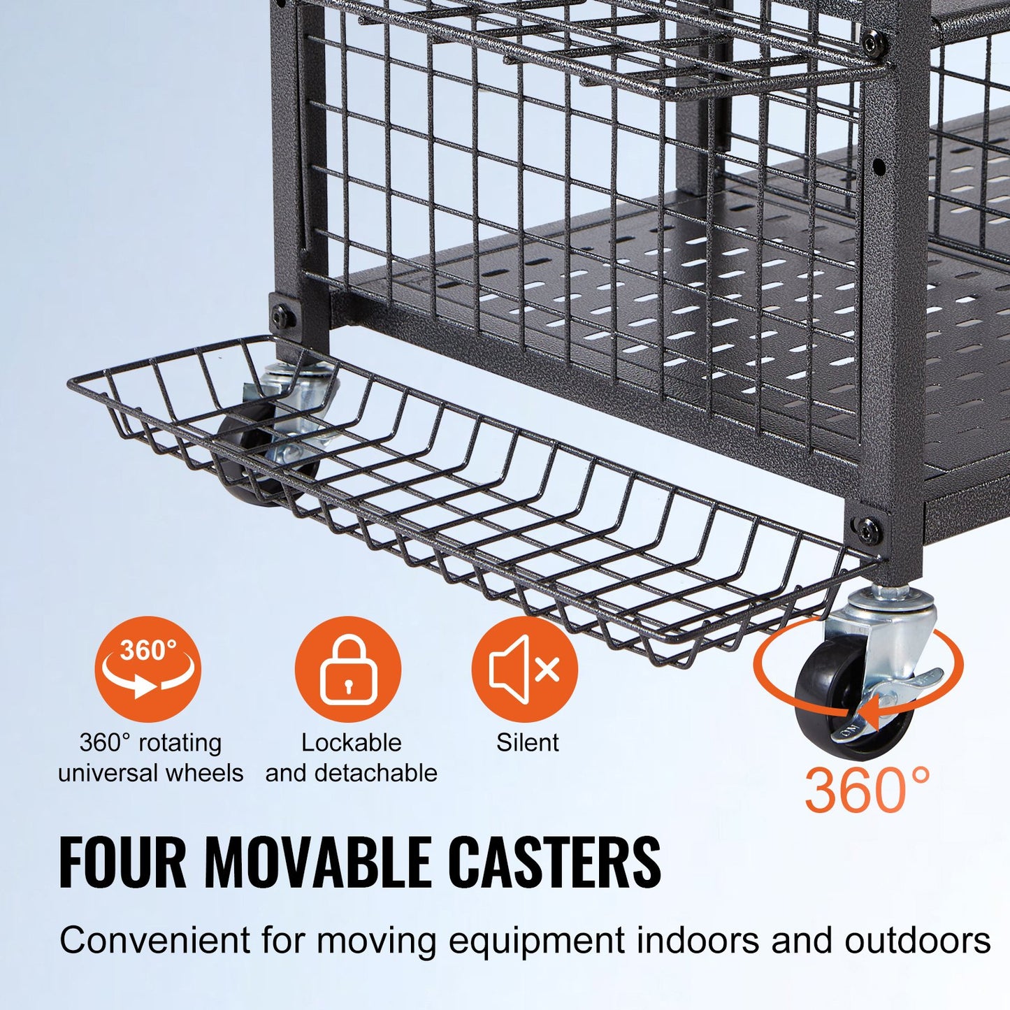 VEVOR Golf Storage Garage Organizer, 2 Golf Bag Stand Holder and Other Sports Equipment