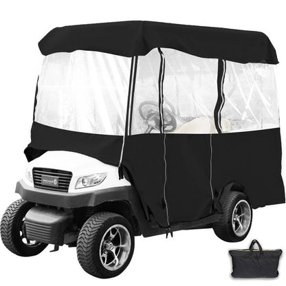 4-Seater Golf Cart Cover with Waterproof Enclosure and Roll-up Door