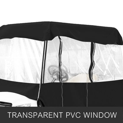 4-Seater Golf Cart Cover with Waterproof Enclosure and Roll-up Door