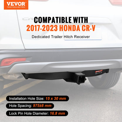 VEVOR Class 3 Trailer Hitch, 2-Inch Receiver, Q455B Steel Tube Frame, Compatible