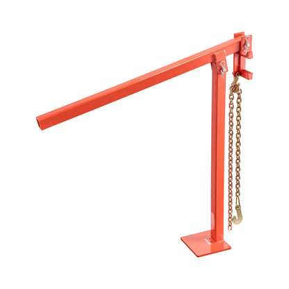 78 cm T Post Puller, Heavy Duty Fence Post Puller with 109.2 cm Lifting Chain, Rust-Resistant Steel, Labor-Saving T-Post Remover Tool for Round Fence Posts, Sign Posts & Tree Stumps