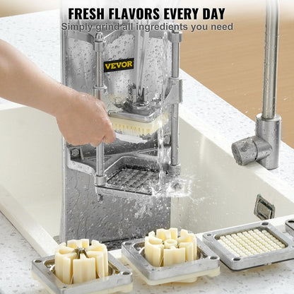 Commercial Vegetable & French Fry Cutter with 4 Blades, 5.7 kg, Stainless Steel