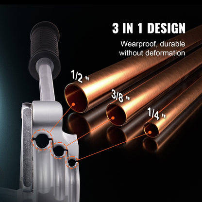 Manual Tube Bender for Copper & Aluminum Pipes, 3-in-1, 0.5-1.2 mm Thickness