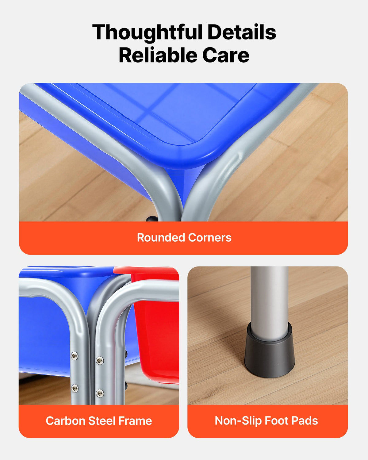 Sensory Table for Toddlers, Kids 2-Station Sand and Water Adjustable Play Table with Detachable Storage Bins and Non-Slip Feet, Carbon Steel Frame, Rounded Corners, for Boys and Girls Exploring