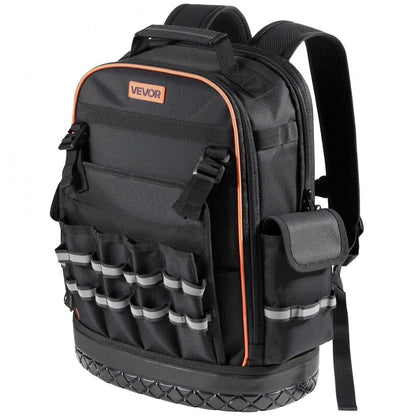 Tool Backpack 64 Pockets Tear-resistant Jobsite Backpack for Electrician