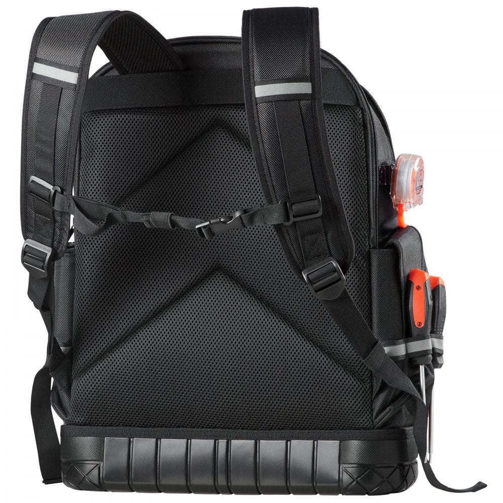 Tool Backpack 64 Pockets Tear-resistant Jobsite Backpack for Electrician