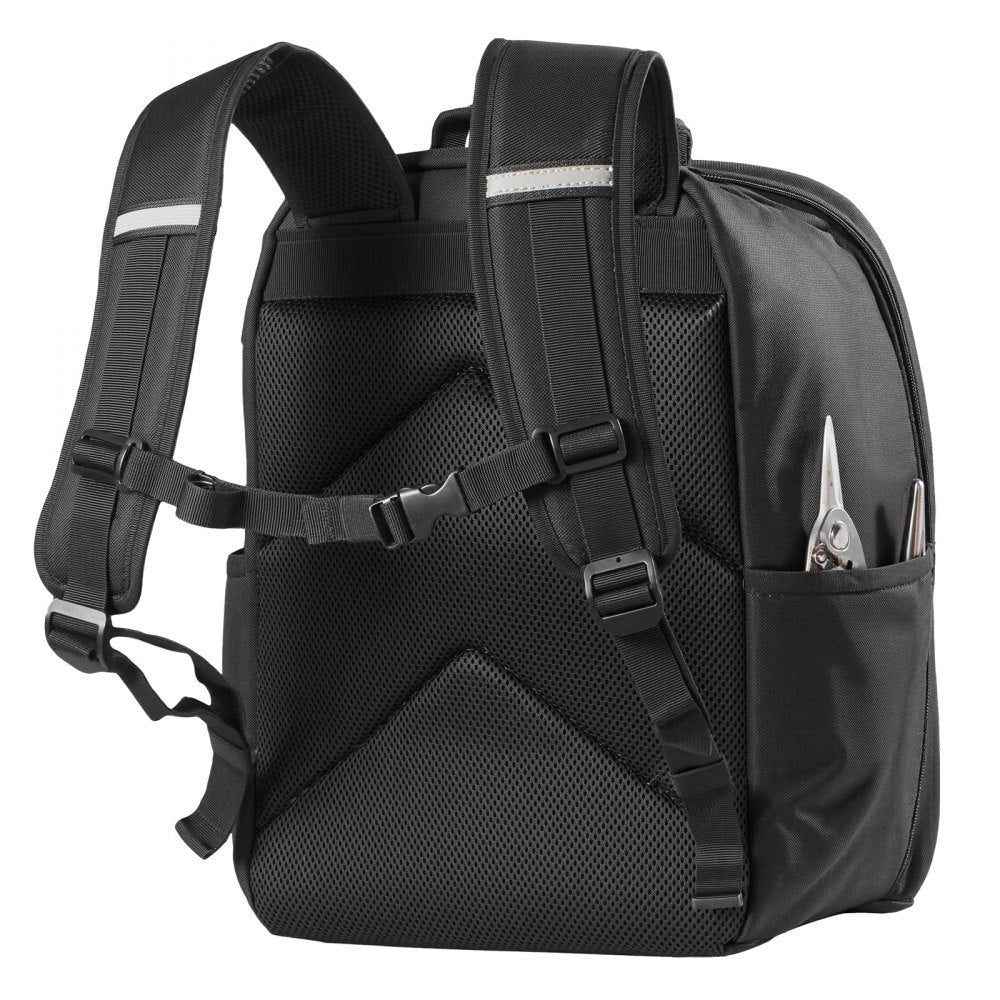 Tool Backpack 49 Pockets Tear-resistant Jobsite Backpack for Electrician