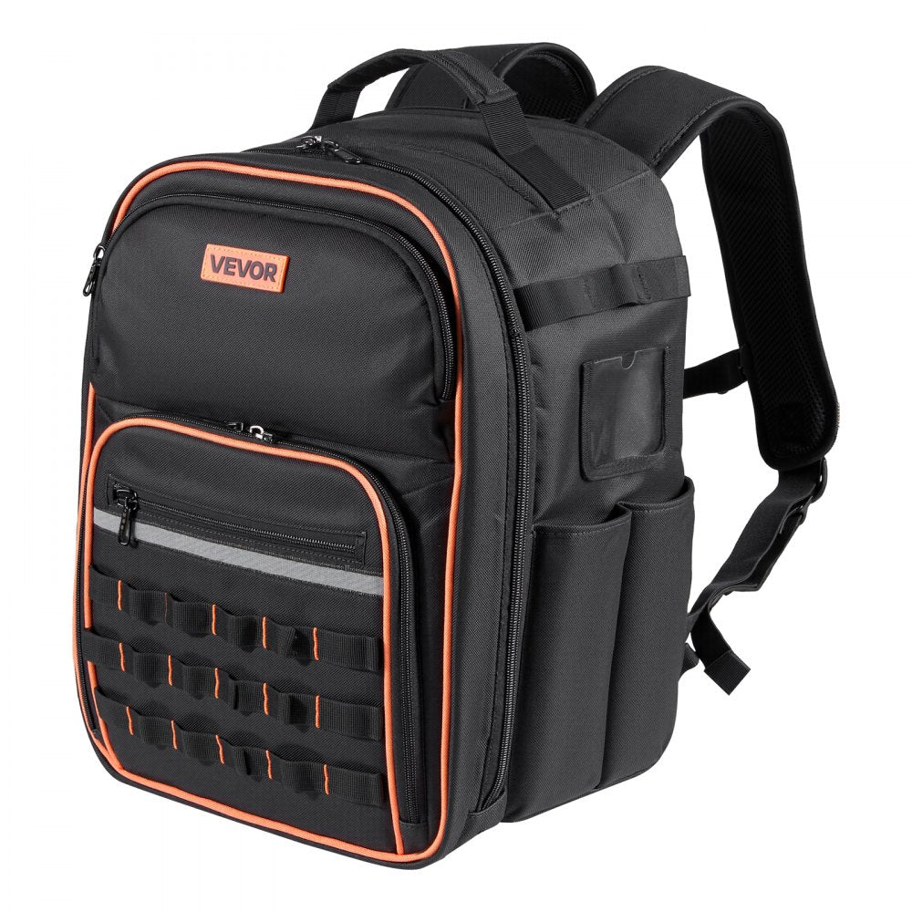 Tool Backpack 49 Pockets Tear-resistant Jobsite Backpack for Electrician